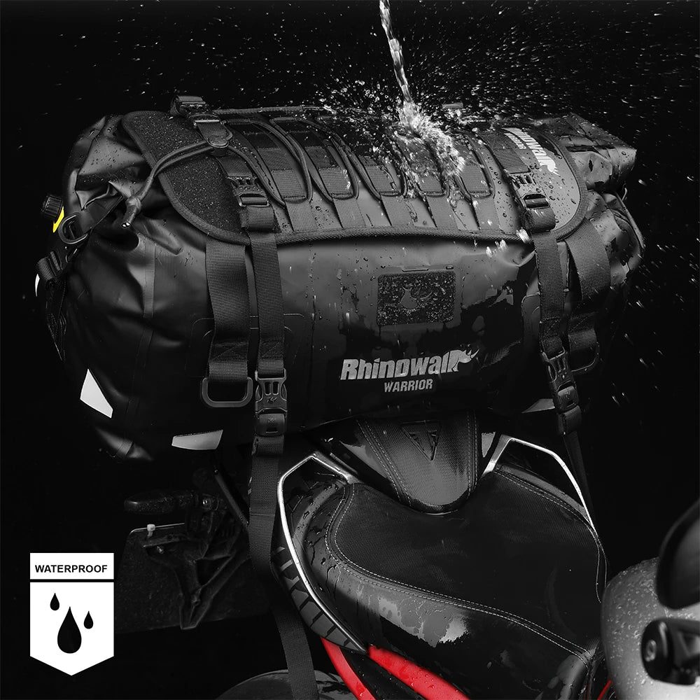 Waterproof Motorcycle Tail Bag 20L/40L/65L – Rear Seat Travel Luggage for Adventure & Touring