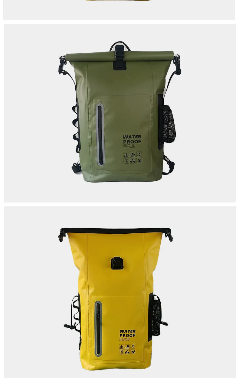 25L Waterproof Roll-Top Backpack – Dry Bag for Hiking, Beach, Kayaking & Travel