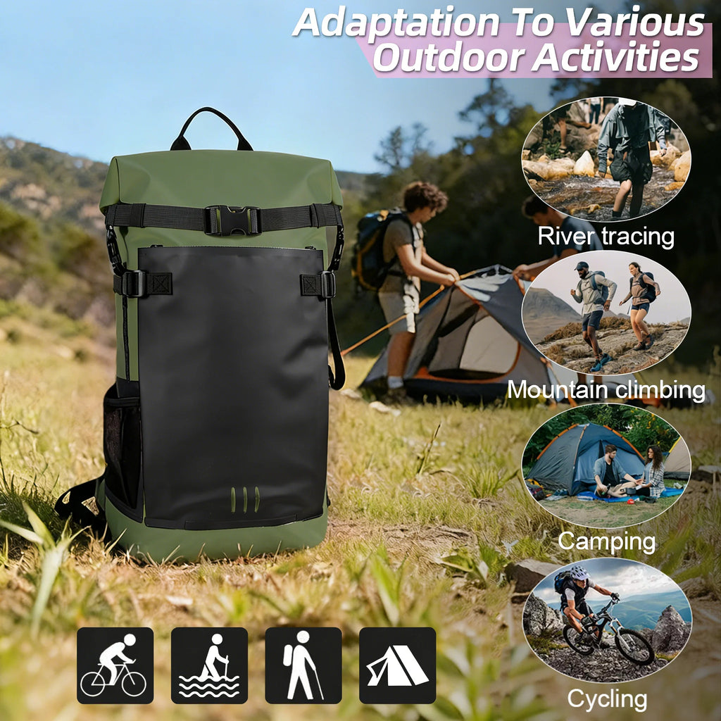 25L/35L Waterproof Dry Backpack – Heavy Duty Roll-Top Dry Bag