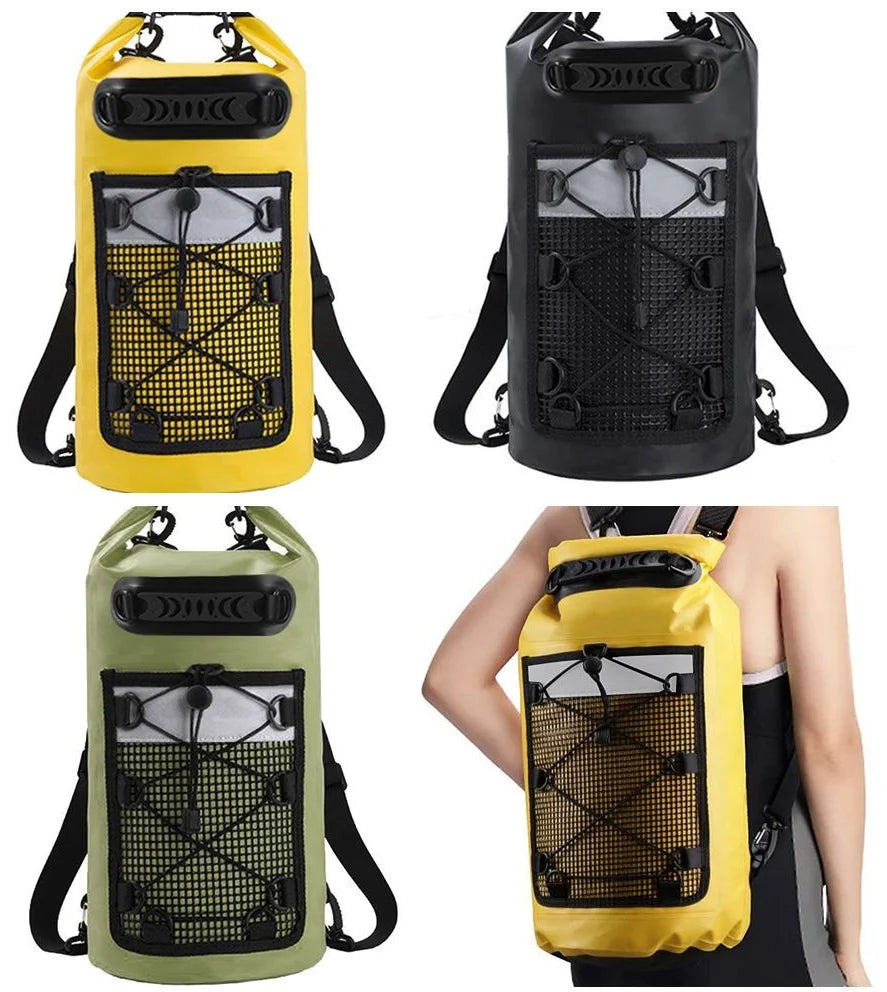 High Quality Durable Dry Waterproof Dry Bag Backpack | 10L, 20L & 30L Roll-Top Adventure Bag