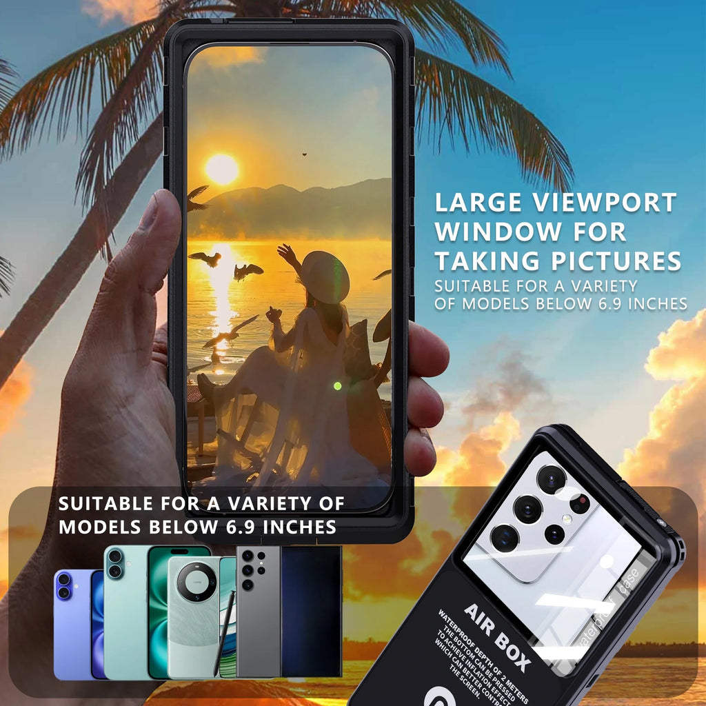 IP68 Waterproof Phone Case with Strap
