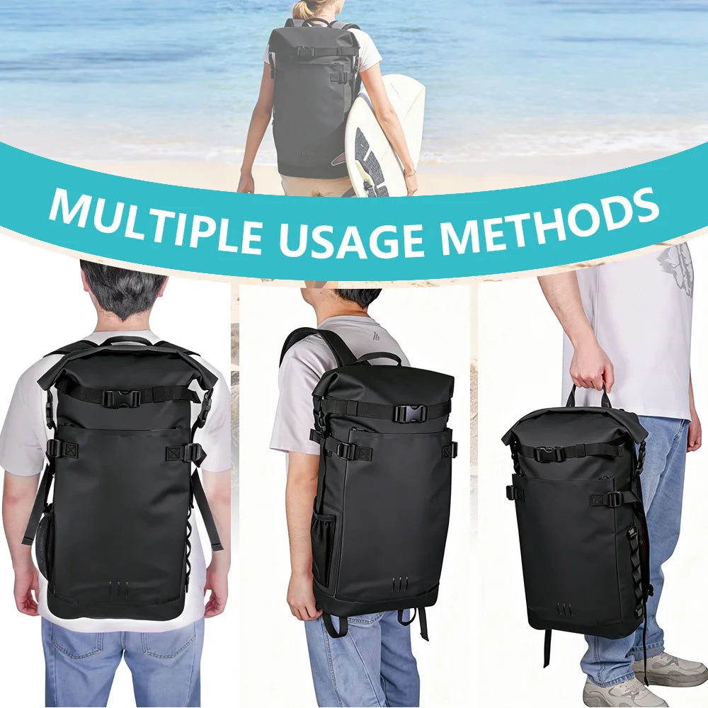 Floating Waterproof Dry Backpack 25L/35L | Roll-Top Outdoor Backpack |