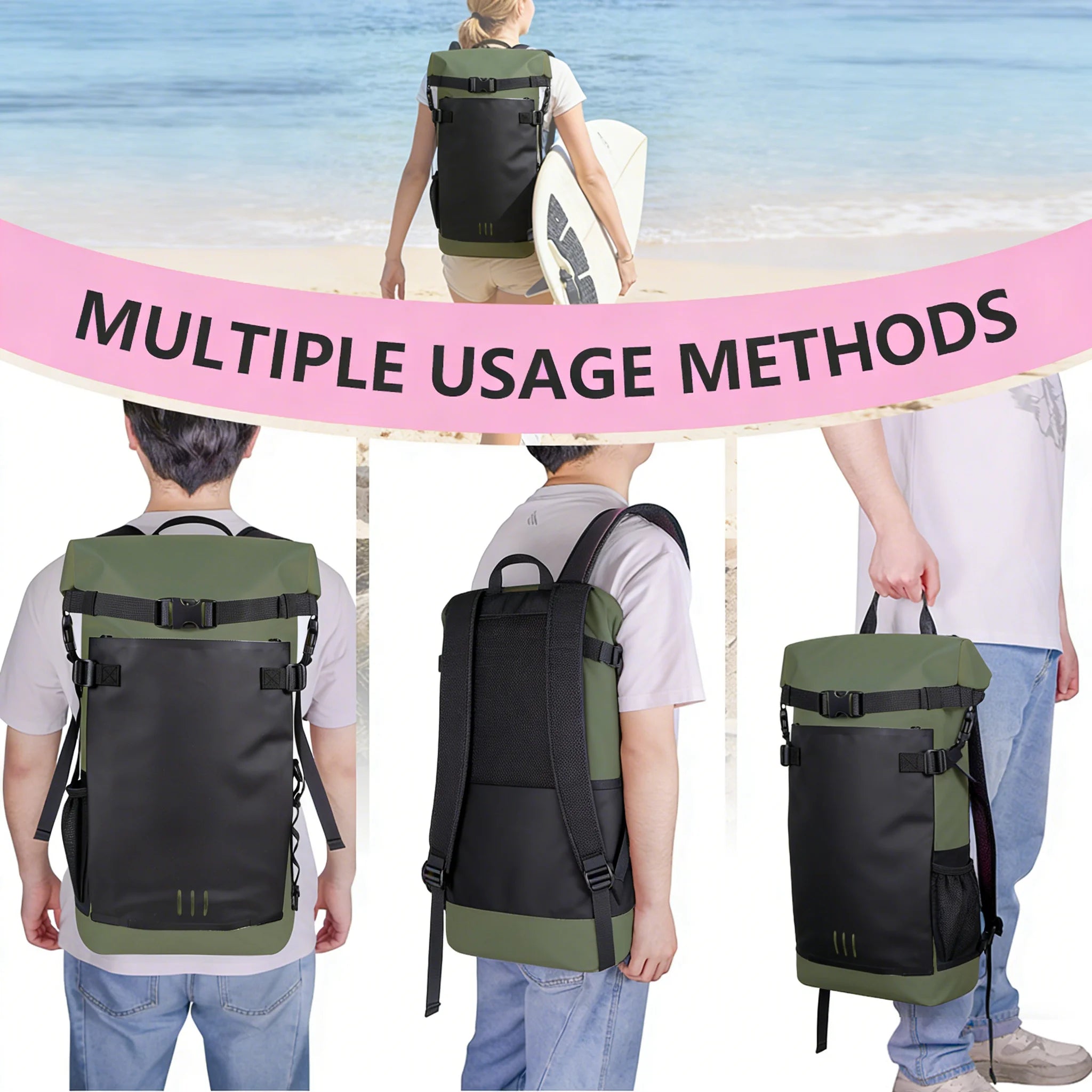 25L/35L Waterproof Dry Backpack – Heavy Duty Roll-Top Dry Bag