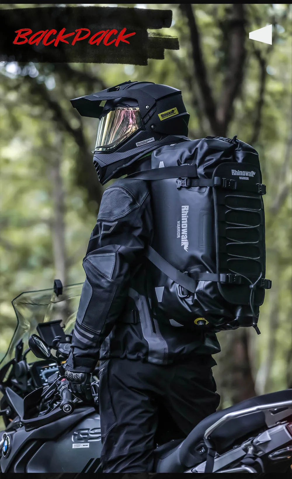 Waterproof Motorcycle Tail Bag 20L/40L/65L – Rear Seat Travel Luggage for Adventure & Touring
