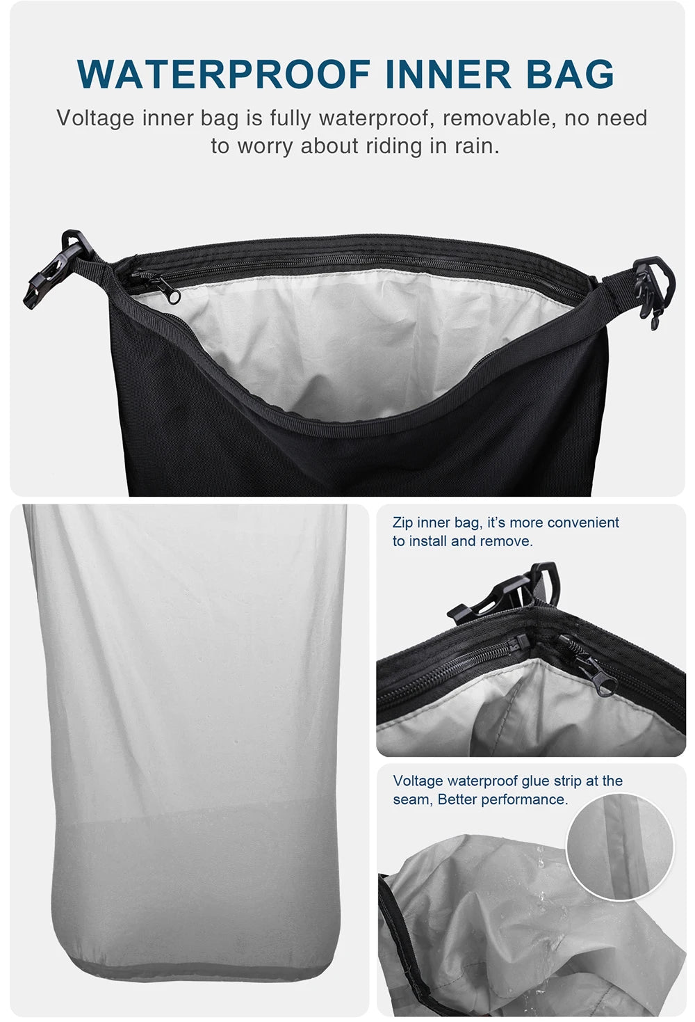 Expandable Waterproof Motorcycle Tail Bag | 10L, 20L & 30L |