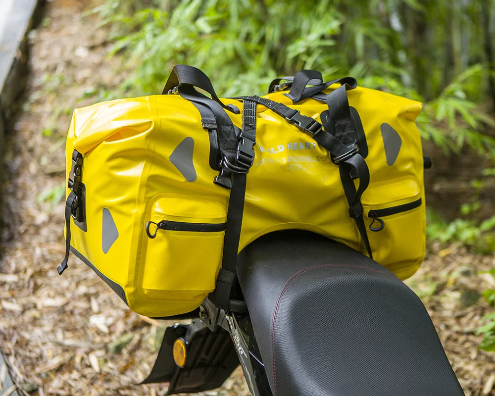 70L Waterproof Motorcycle Tail Bag – U-Shape Travel Luggage for Adventure & Touring