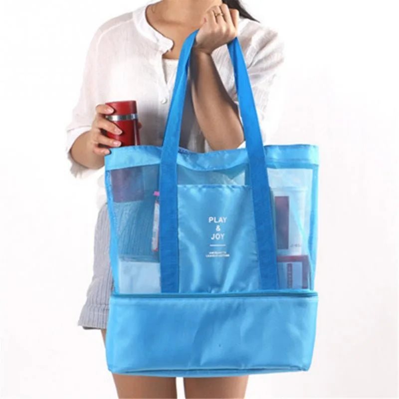 2-in-1 Insulated Beach & Picnic Tote