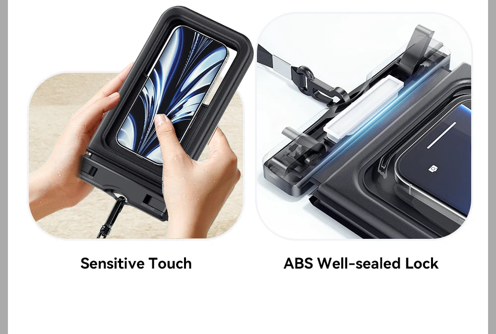 IPX8 Dual-Pocket Waterproof Phone Pouch