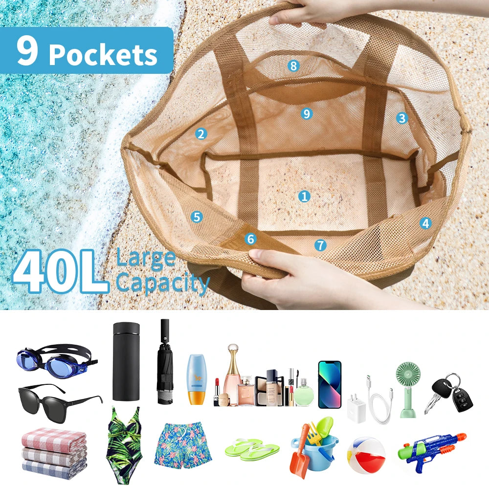40L Beach Bag — Sand-Free
