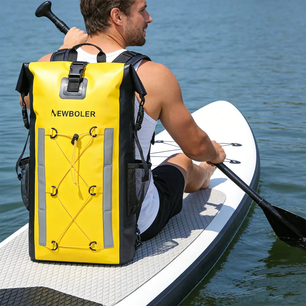 Waterproof Dry Backpack 25L – Floating Roll Top Bag for Kayaking, Beach, Camping & Hiking