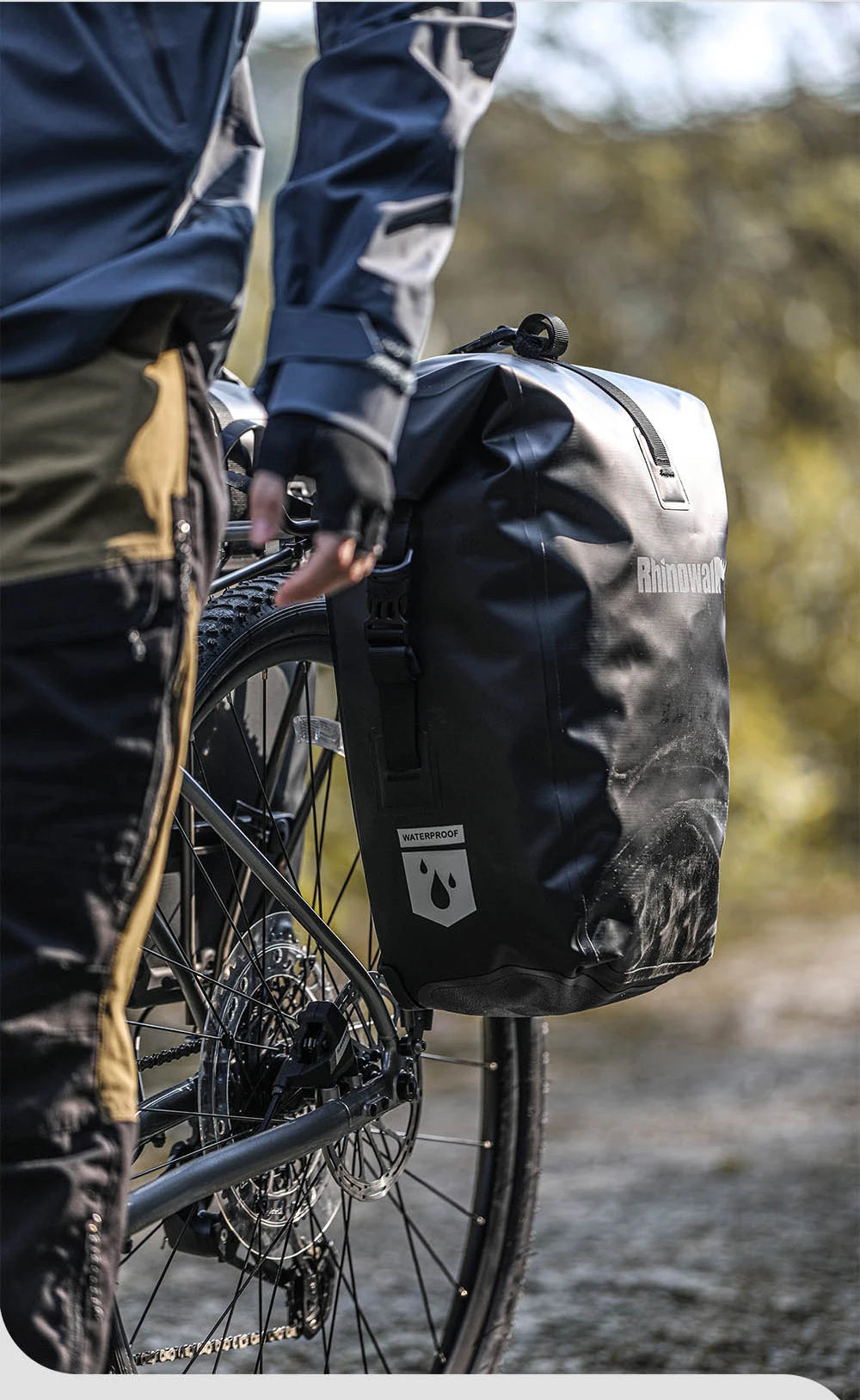 Waterproof Bike Pannier 27L | Quick Release Rear Rack Bag