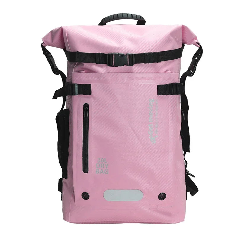30L Waterproof Dry Backpack – Roll-Top Bag with Dry & Wet Separation for Beach, Kayaking & Travel