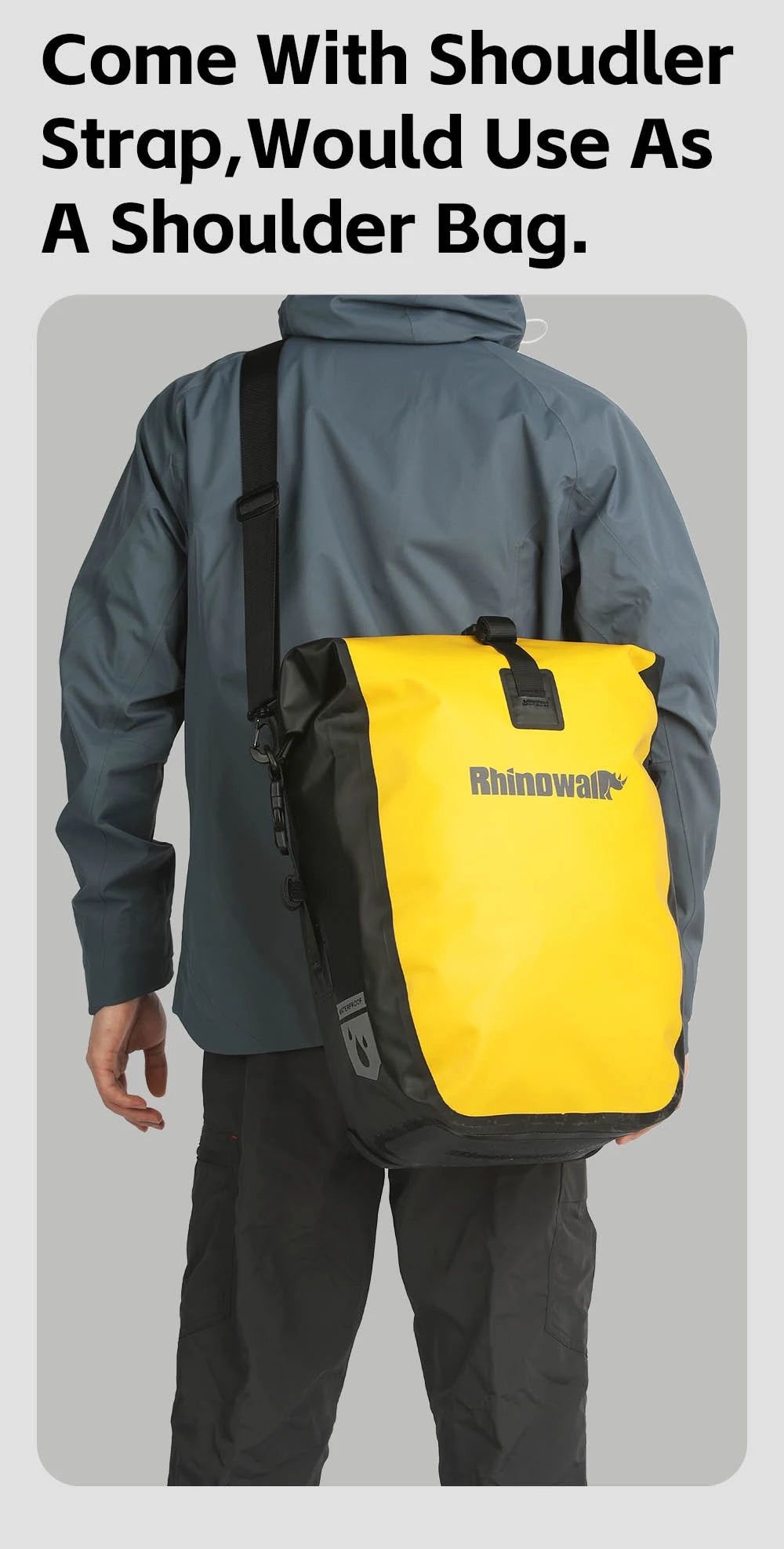 Waterproof Bike Pannier 27L | Quick Release Rear Rack Bag