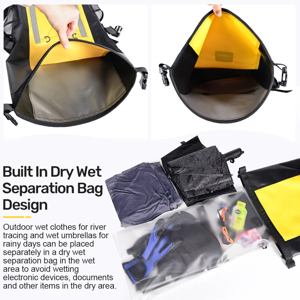 Waterproof Dry Backpack 25L – Floating Roll Top Bag for Kayaking, Beach, Camping & Hiking