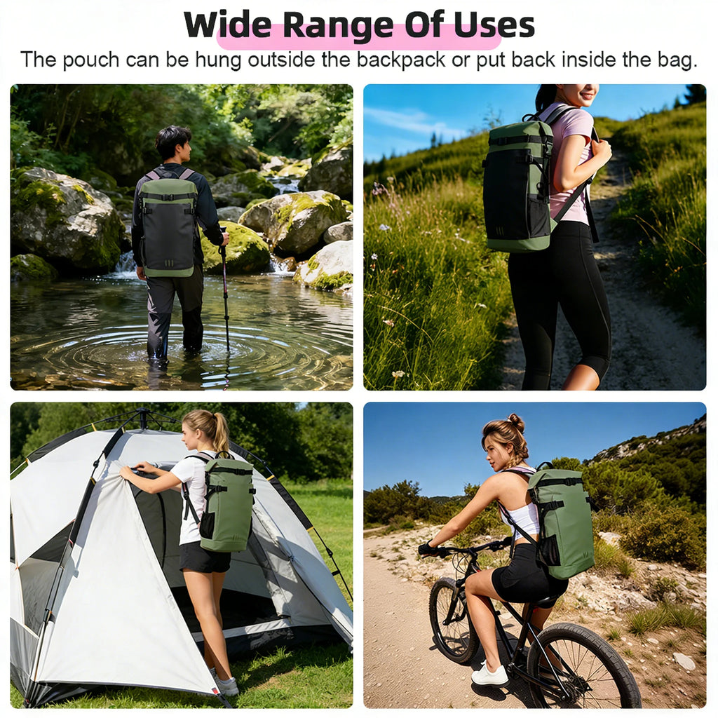 25L/35L Waterproof Dry Backpack – Heavy Duty Roll-Top Dry Bag