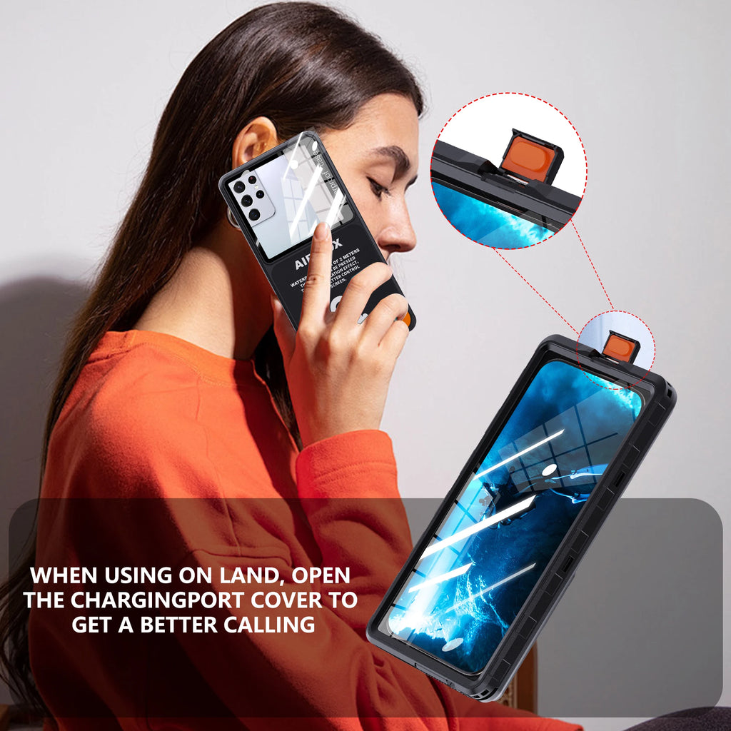 IP68 Waterproof Phone Case with Strap