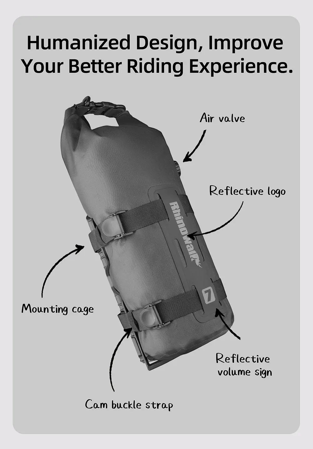 Bike Fork Waterproof Dry Bag 4L/7L | Quick Release Cycling Bag
