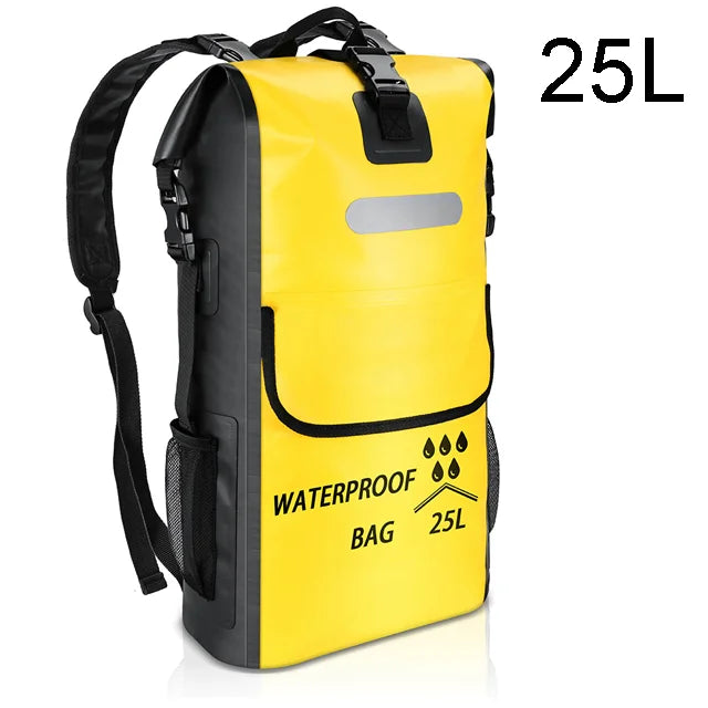 35L Waterproof Dry Backpack – Floating Roll-Top Bag for Kayaking, Beach, Hiking & Travel