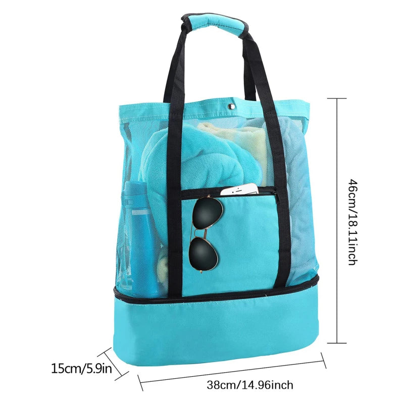 2-in-1 Insulated Beach & Picnic Tote