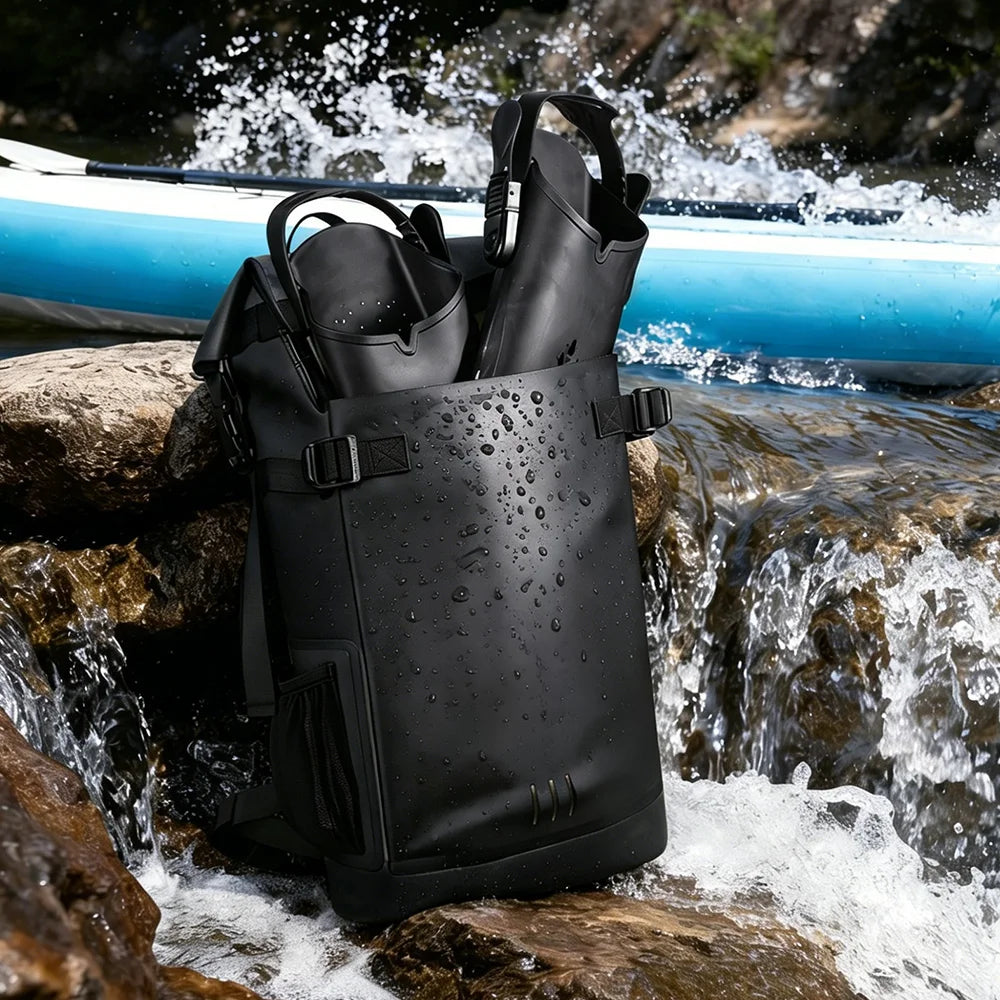 Floating Waterproof Dry Backpack 25L/35L | Roll-Top Outdoor Backpack |
