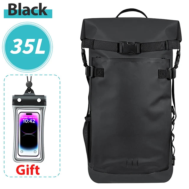 Floating Waterproof Dry Backpack 25L/35L | Roll-Top Outdoor Backpack |