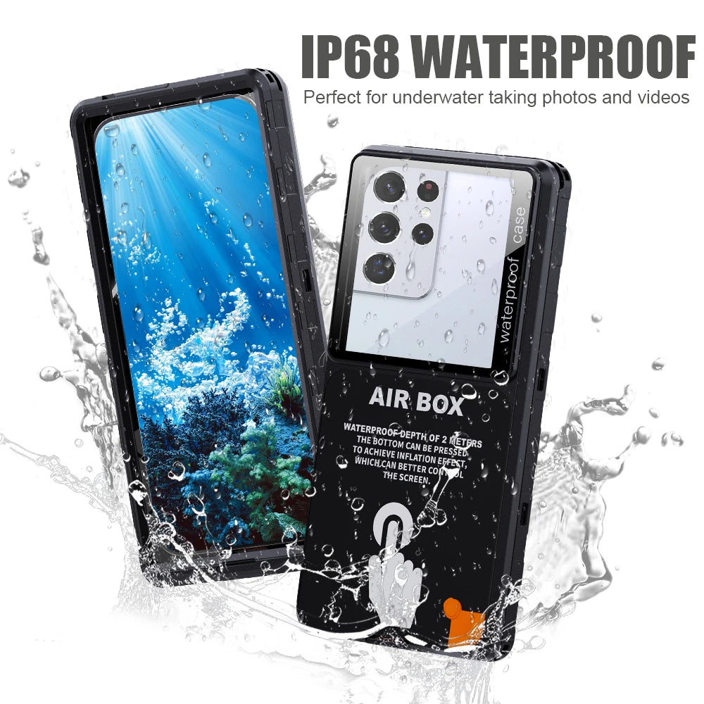 IP68 Waterproof Phone Case with Strap
