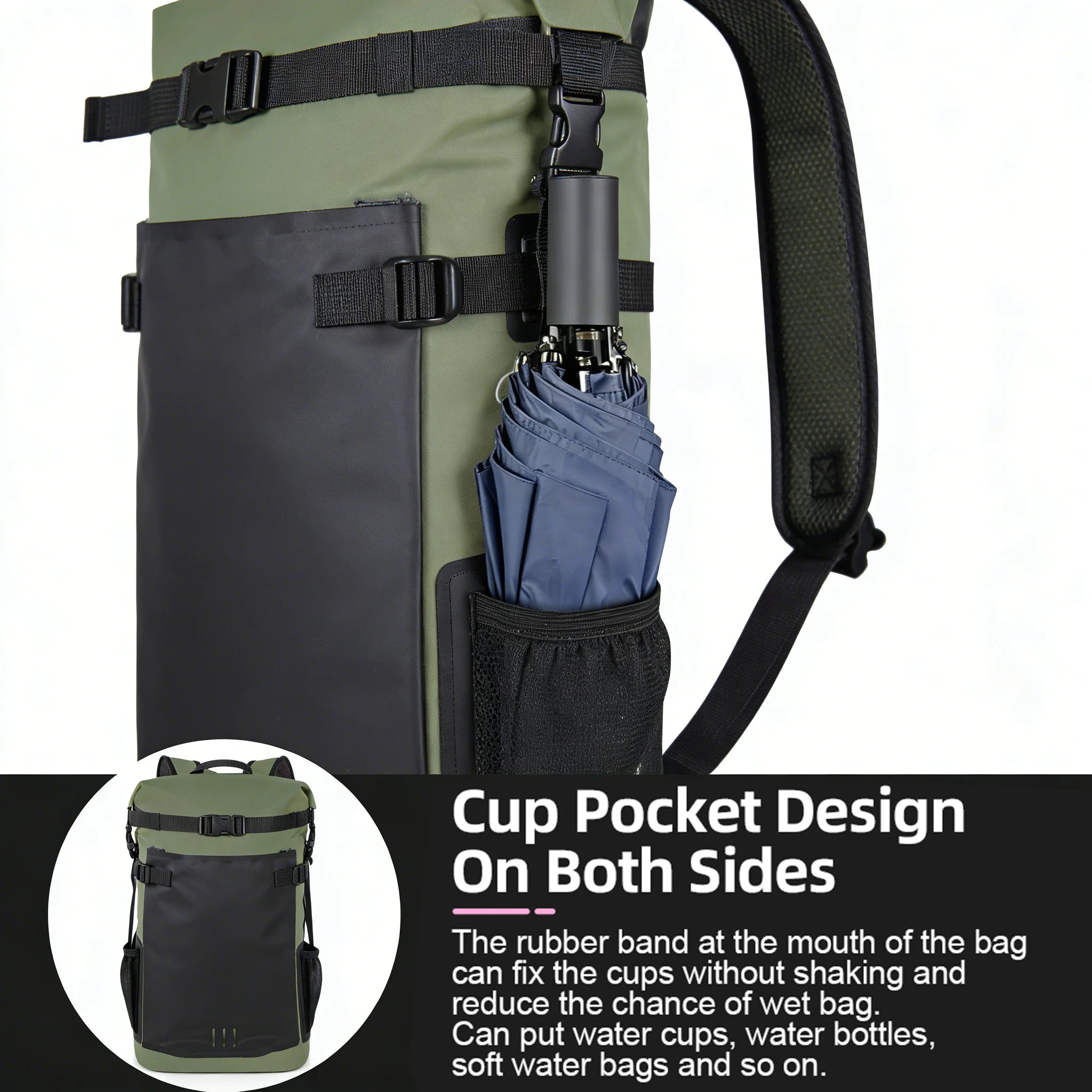 25L/35L Waterproof Dry Backpack – Heavy Duty Roll-Top Dry Bag
