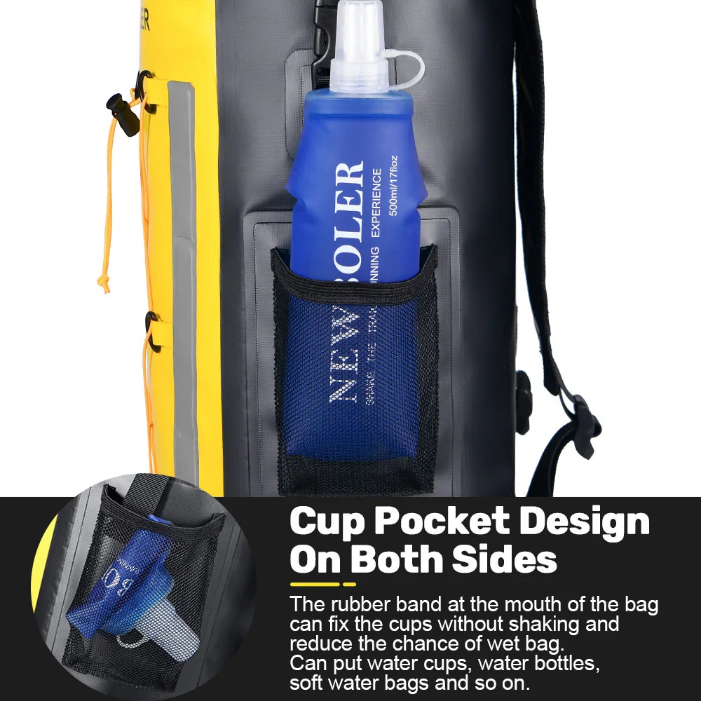 Waterproof Dry Backpack 25L – Floating Roll Top Bag for Kayaking, Beach, Camping & Hiking