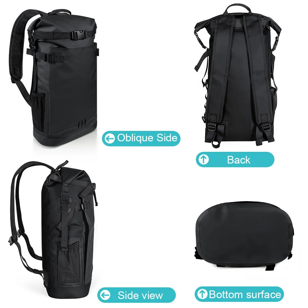 Floating Waterproof Dry Backpack 25L/35L | Roll-Top Outdoor Backpack |