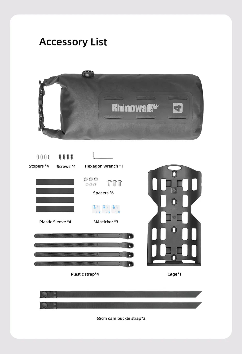 Bike Fork Waterproof Dry Bag 4L/7L | Quick Release Cycling Bag