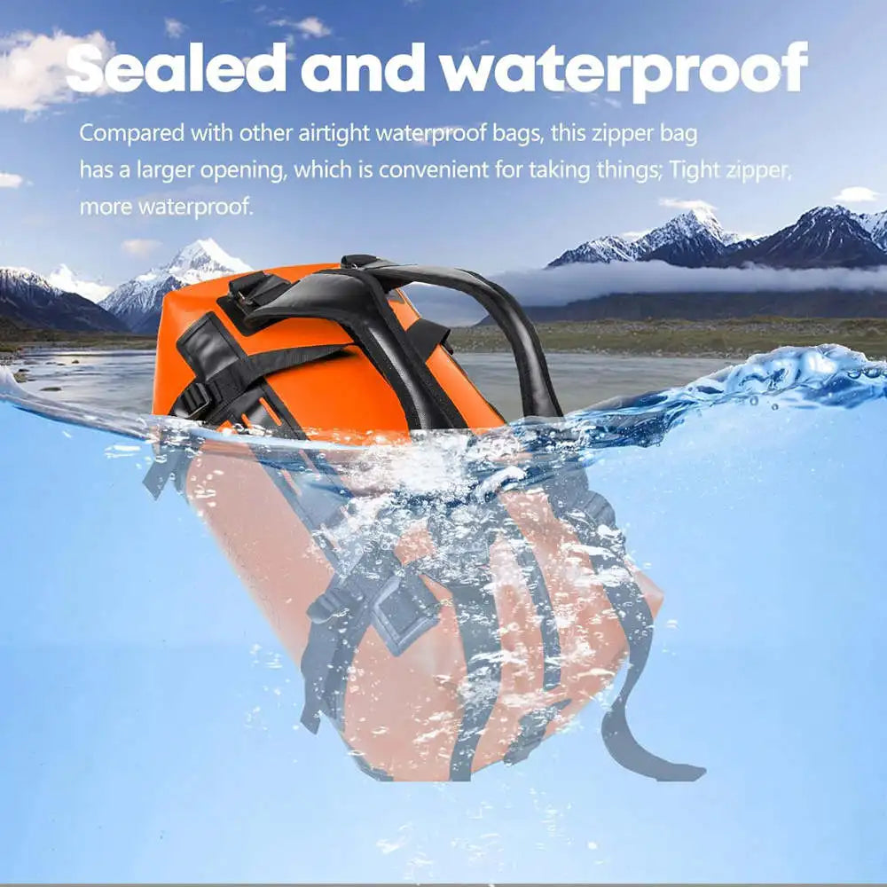 50L Waterproof Duffel Bag – Heavy-Duty Travel, Motorcycle & Outdoor Dry Bag