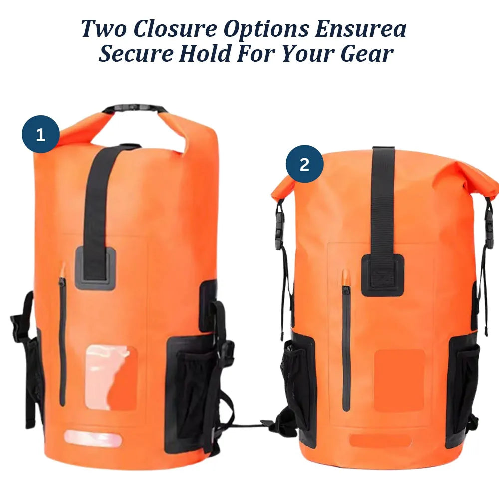 35L Waterproof Roll-Top Backpack – Dry Bag for Hiking, Kayaking, Camping & Travel