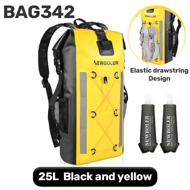 Waterproof Dry Backpack 25L – Floating Roll Top Bag for Kayaking, Beach, Camping & Hiking
