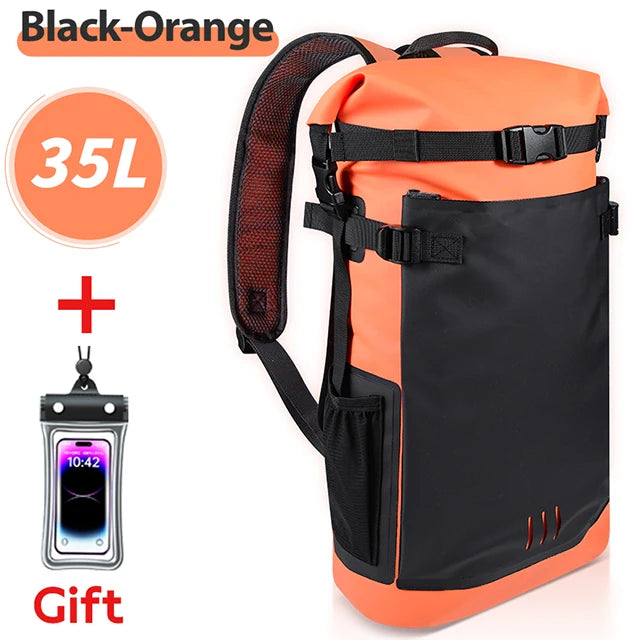 25L/35L Waterproof Dry Backpack – Heavy Duty Roll-Top Dry Bag