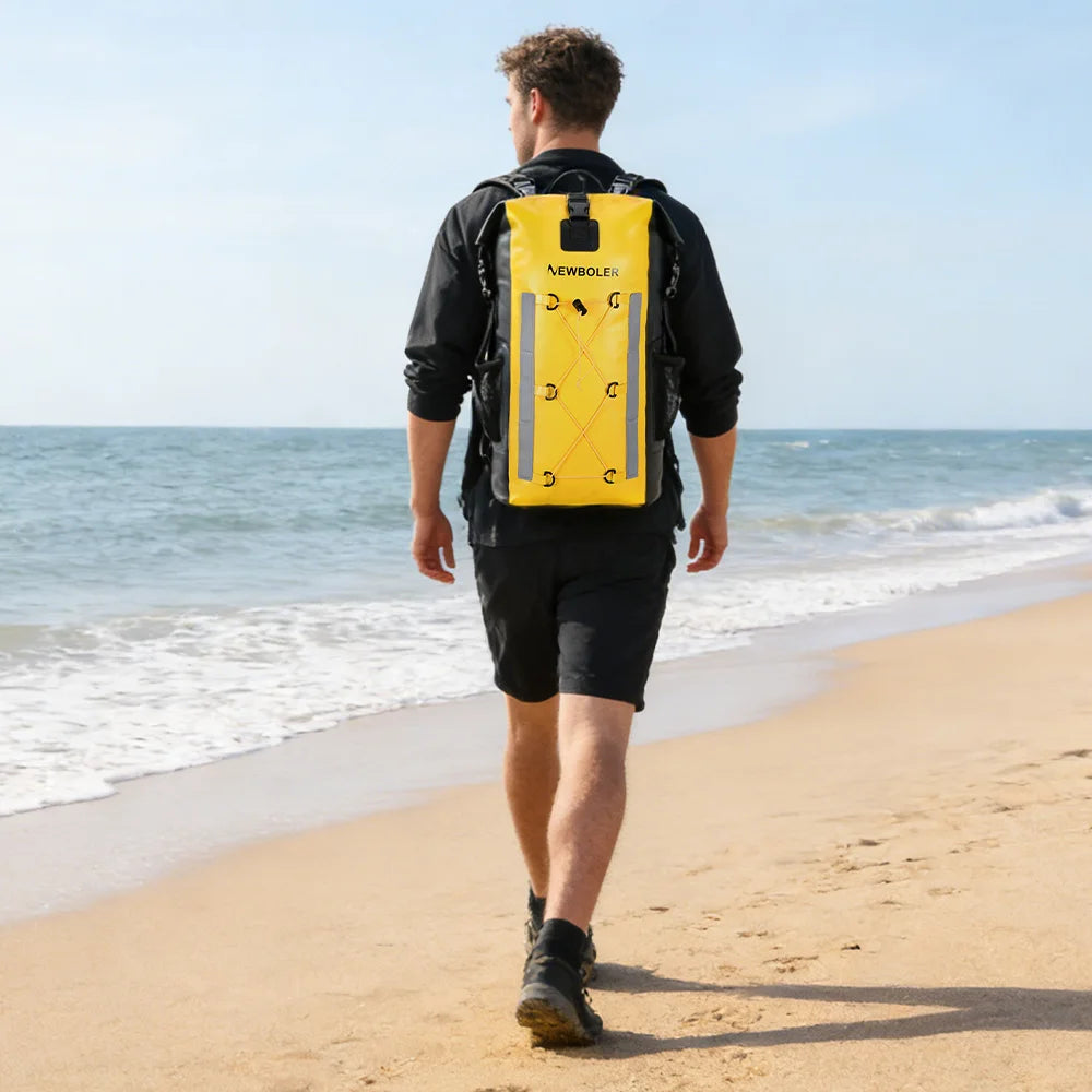 Waterproof Dry Backpack 25L – Floating Roll Top Bag for Kayaking, Beach, Camping & Hiking