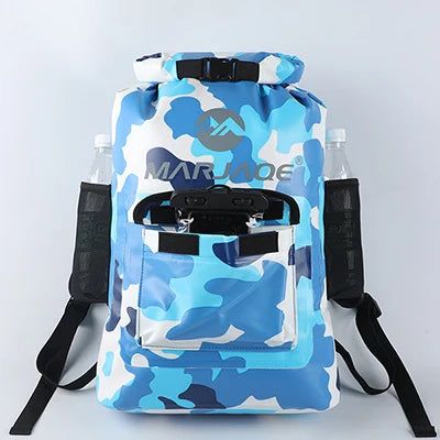 22L Waterproof Dry Backpack | Roll-Top PVC Dry Bag for Kayaking, Camping & Travel