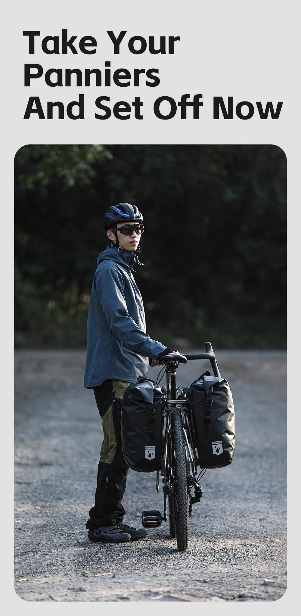 Waterproof Bike Pannier 27L | Quick Release Rear Rack Bag