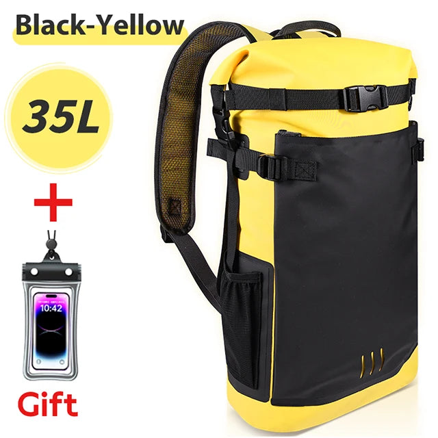 25L/35L Waterproof Dry Backpack – Heavy Duty Roll-Top Dry Bag