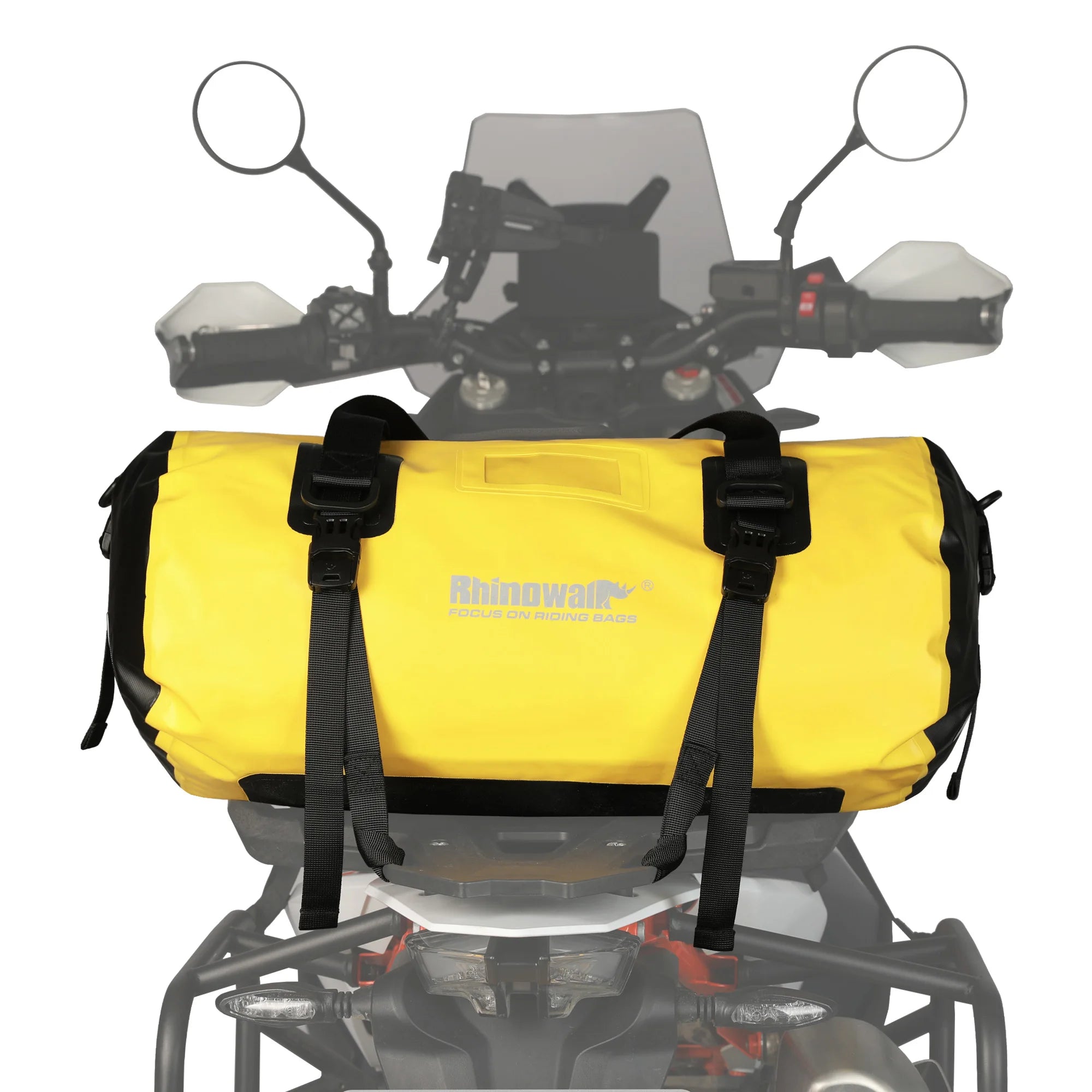 RhinoWalk 45L Waterproof Motorcycle Tail Bag | Durable Rear Seat Travel Luggage