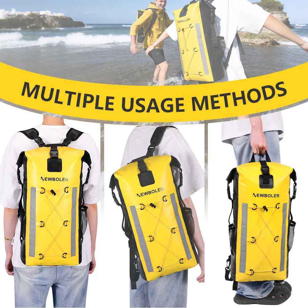 Waterproof Dry Backpack 25L – Floating Roll Top Bag for Kayaking, Beach, Camping & Hiking