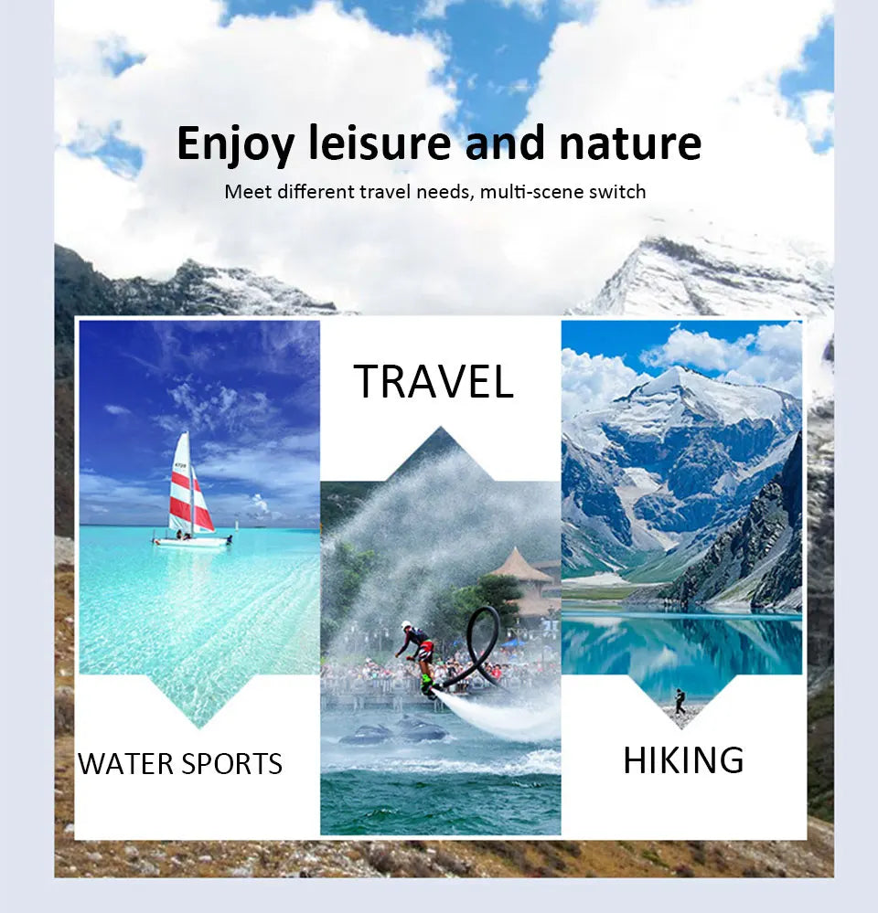 30L Waterproof Dry Backpack – Roll-Top Bag with Dry & Wet Separation for Beach, Kayaking & Travel