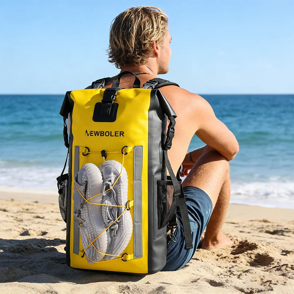 Waterproof Dry Backpack 25L – Floating Roll Top Bag for Kayaking, Beach, Camping & Hiking