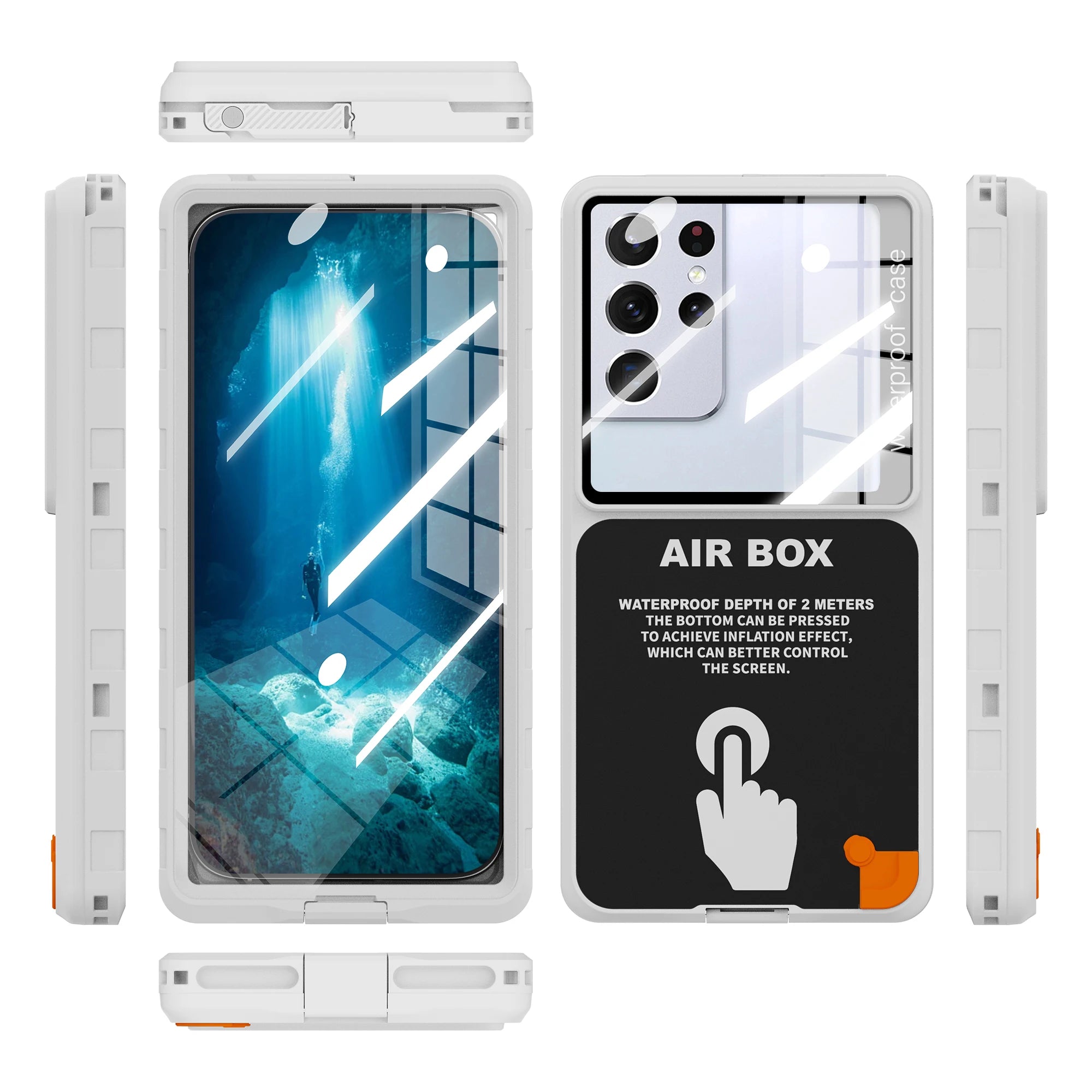 IP68 Waterproof Phone Case with Strap