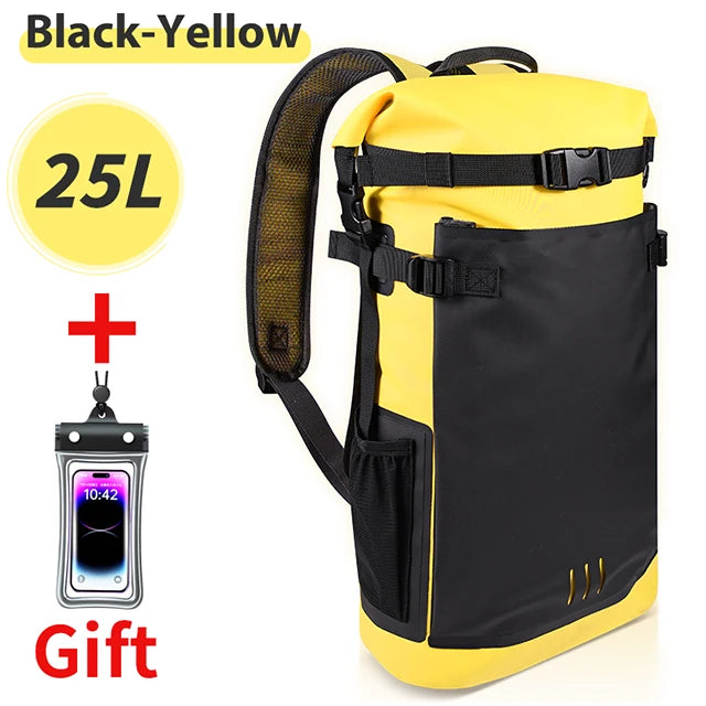 25L/35L Waterproof Dry Backpack – Heavy Duty Roll-Top Dry Bag