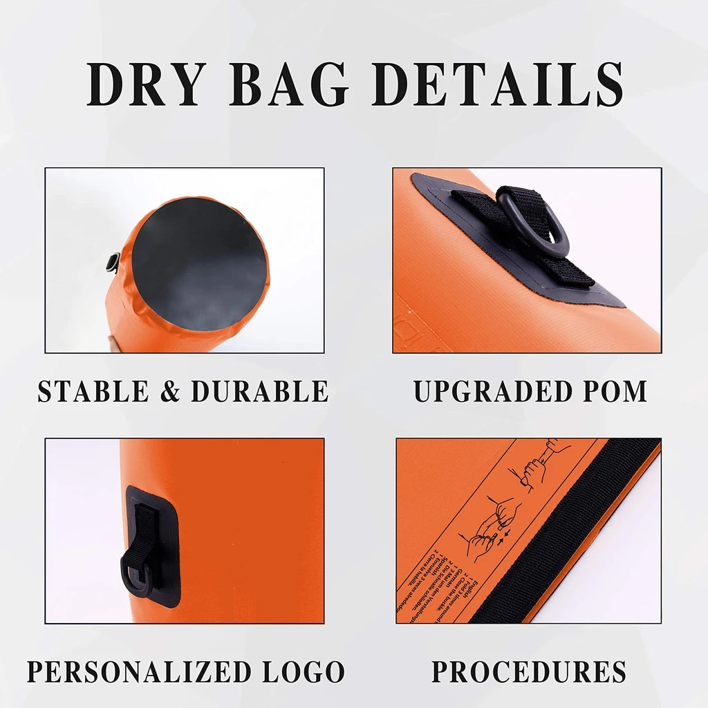 Mini Waterproof Dry Bag 2L – Lightweight Dry Sack for Swimming, Kayaking, Boating & Travel