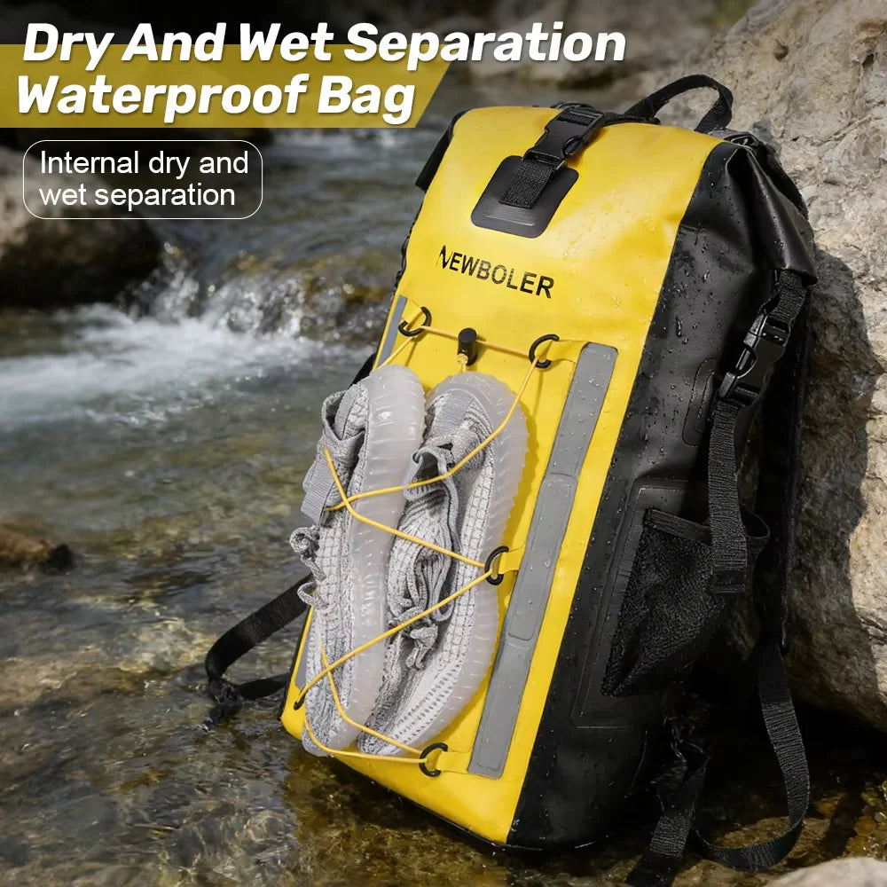 Waterproof Dry Backpack 25L – Floating Roll Top Bag for Kayaking, Beach, Camping & Hiking