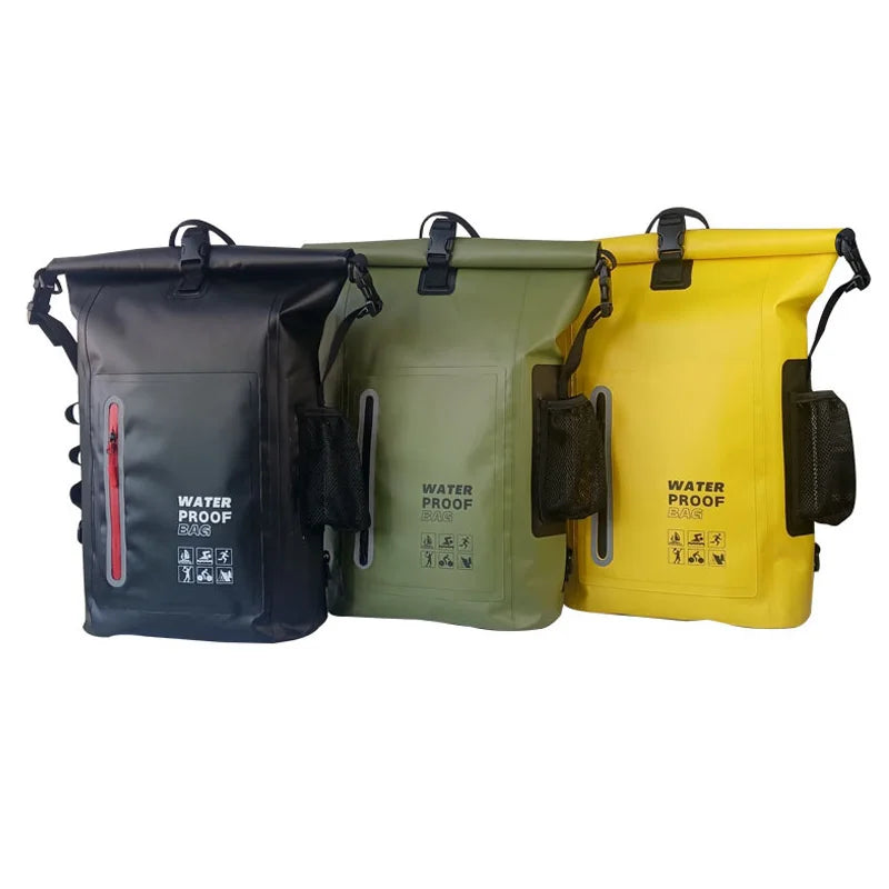 25L Waterproof Roll-Top Backpack – Dry Bag for Hiking, Beach, Kayaking & Travel