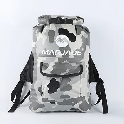 22L Waterproof Dry Backpack | Roll-Top PVC Dry Bag for Kayaking, Camping & Travel
