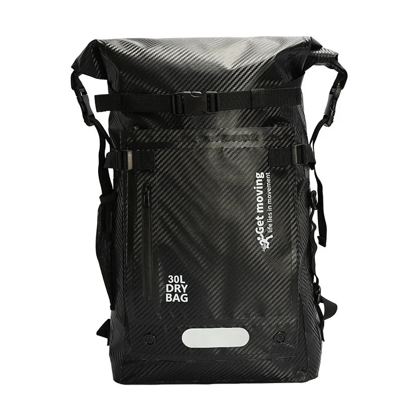 30L Waterproof Dry Backpack – Roll-Top Bag with Dry & Wet Separation for Beach, Kayaking & Travel