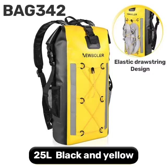 Waterproof Dry Backpack 25L – Floating Roll Top Bag for Kayaking, Beach, Camping & Hiking